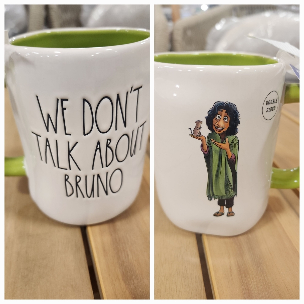 Rae Dunn Disney Encanto " WE DON'T TALK ABOUT BRUNO" Mug